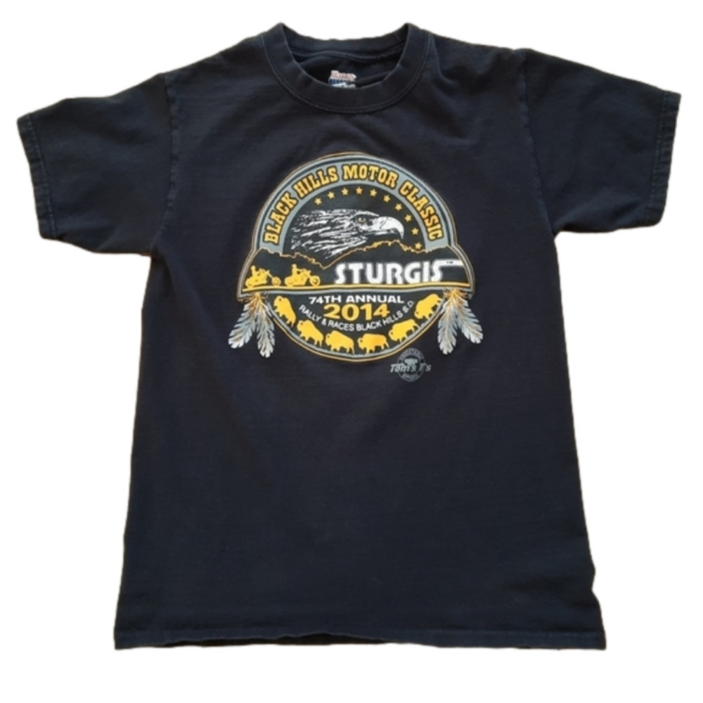 Sturgis 74th 2014 Black Hills Rally Biker T-Shirt S